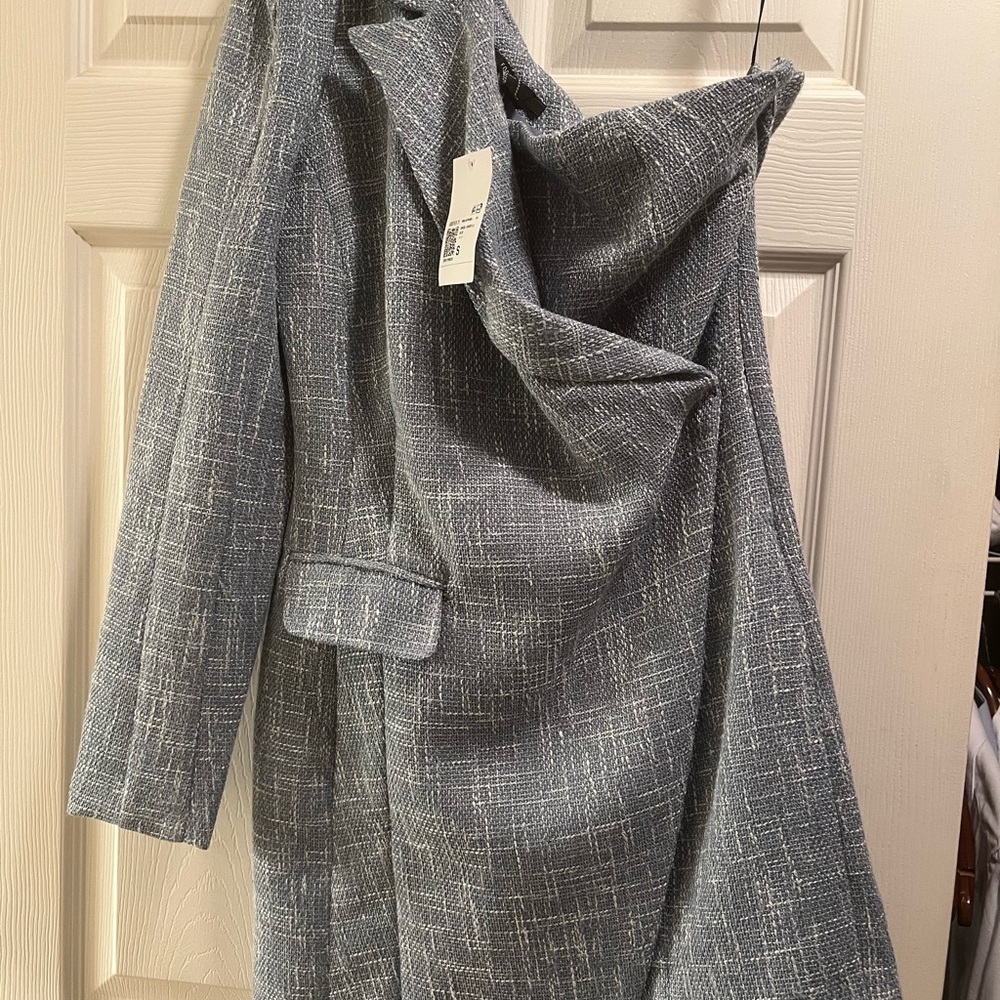Chic Gray Textured Coat